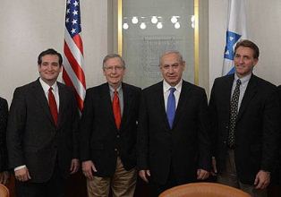 PM Netanyahu with members of the Senate delegation